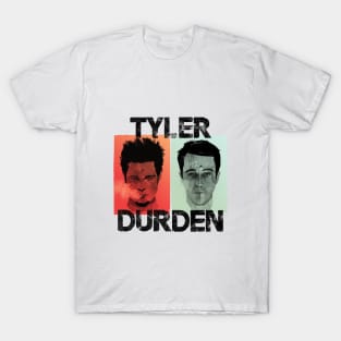 Tyler and Durden Black letters T-Shirt